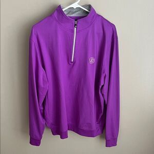 FootJoy quarter zip pullover performance golf top, purple Women’s Large